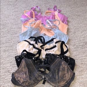 Gently worn Victoria secret bras